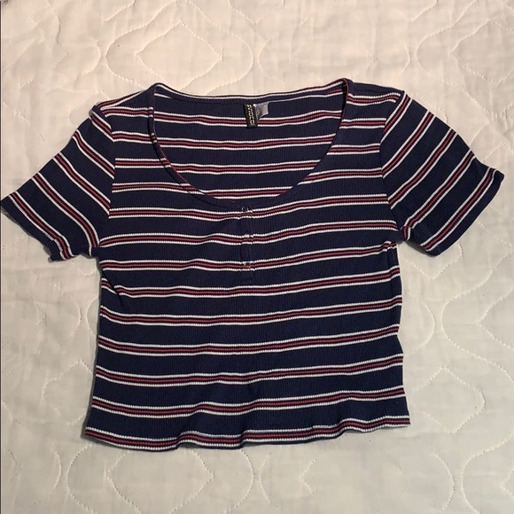 Stripped crop top - Picture 1 of 1